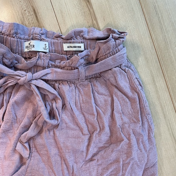 Lilac Hollister Linen Summer Shorts - Picture 2 of 5